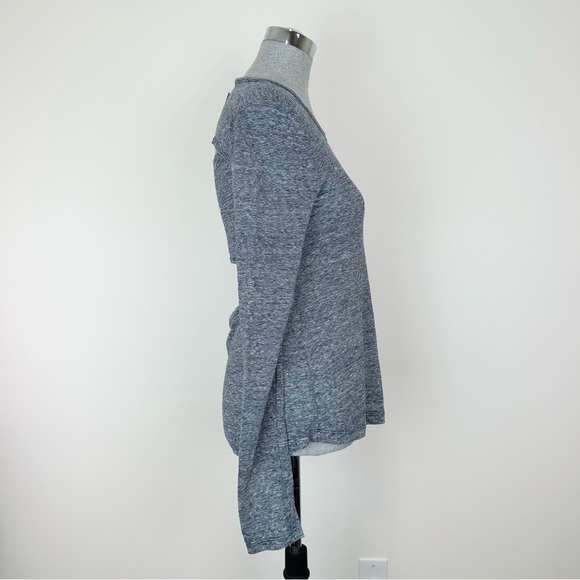 A.L.C. Gray Open Back Long Sleeve Top - Picture 8 of 11